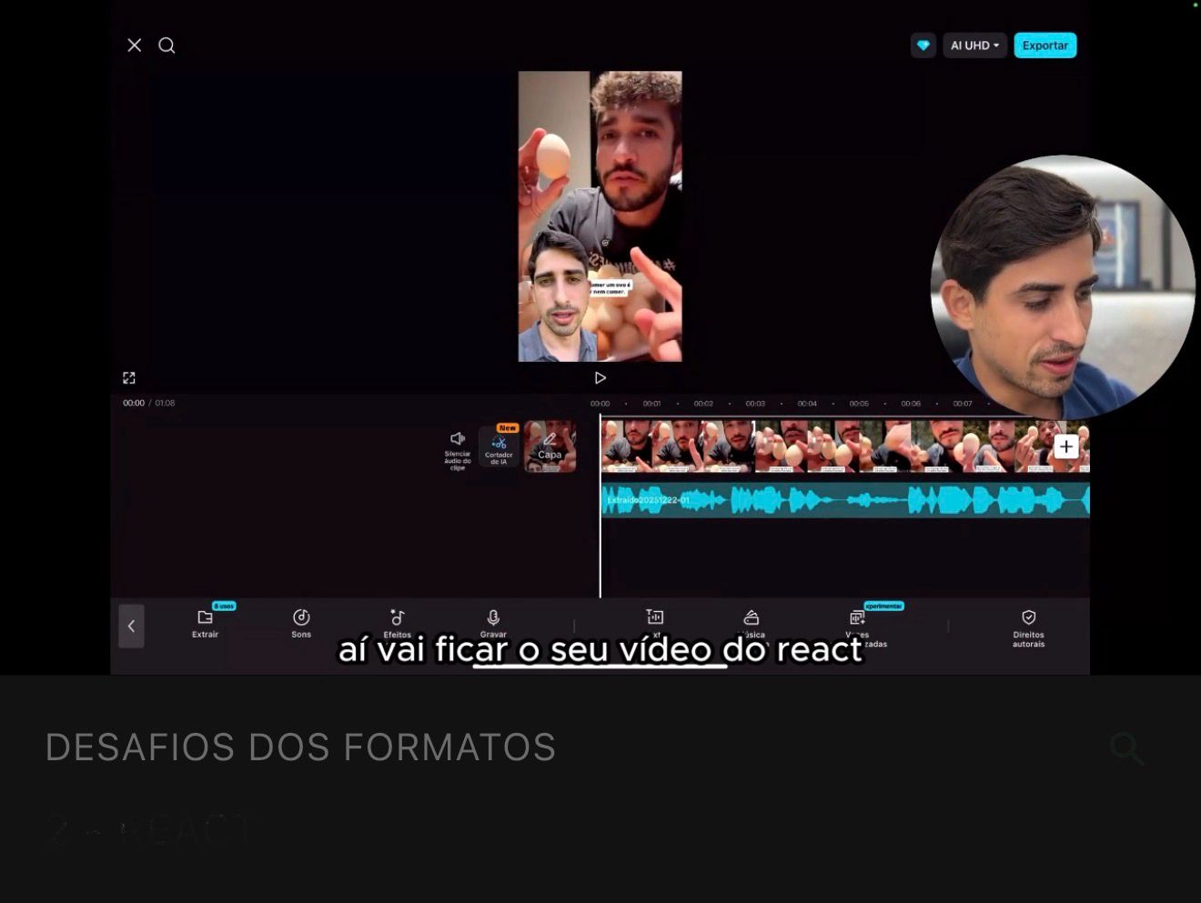 Capa do módulo Gravação e Edição